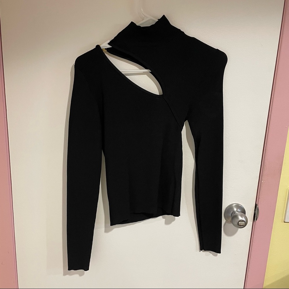 Zara cut out turtleneck sweater